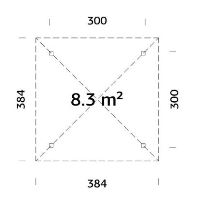 Pergola Bianca 8,3 m2 (2)