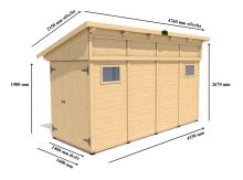 Zahradní domek HEROLD P4417c 6,2 m2 (2)