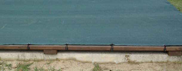 Síť na pískoviště - rašlová s gumolanem - různé velikosti