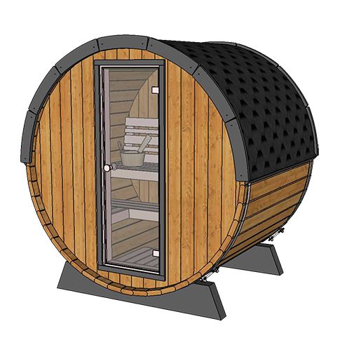 Mini Sauna 160 cm Thermowood s elektrickými kamny