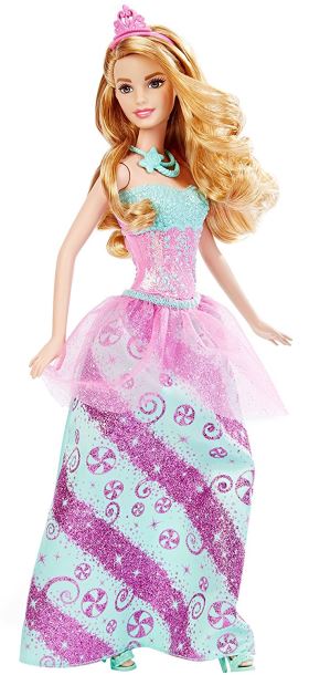 Panenka Barbie princezna bonbonová