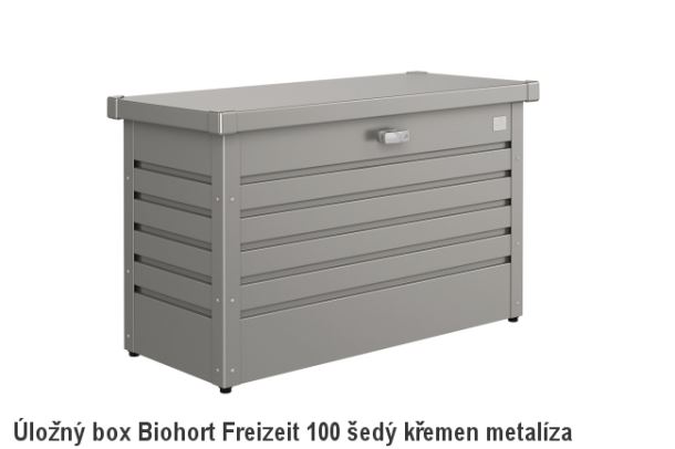 Biohort Úložný box FreizeitBox 100, šedý křemen metalíza