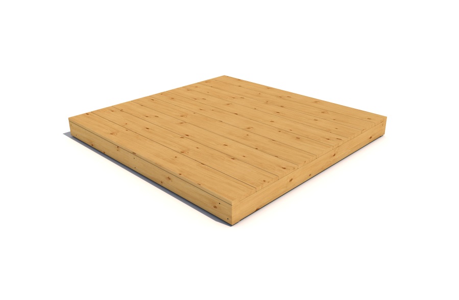Podlaha dřevěná impregnovaná  pro domeček 135x135 cm Podlaha dřevěná impregnovaná  pro domeček 135x135 cm