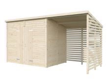 Zahradní domek s dřevníkem Leif 4,5 + 2,9  m2 (9)