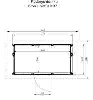 Zahradní domek HEROLD A3317  4,7 m2 (3)