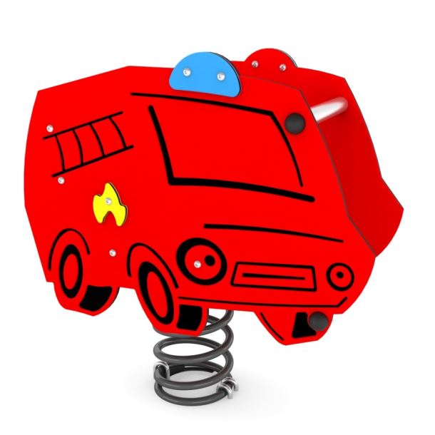 Pružinová houpačka - požární auto
