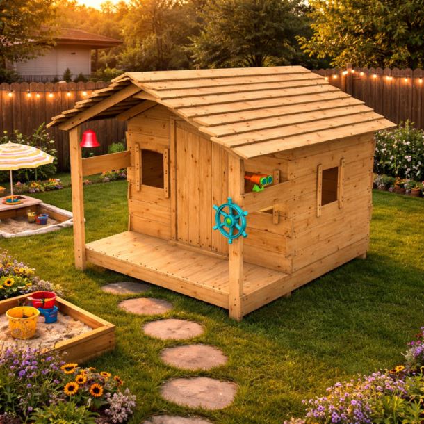 Dětský domeček  Monkey´s Home Chatrč pirát Rat