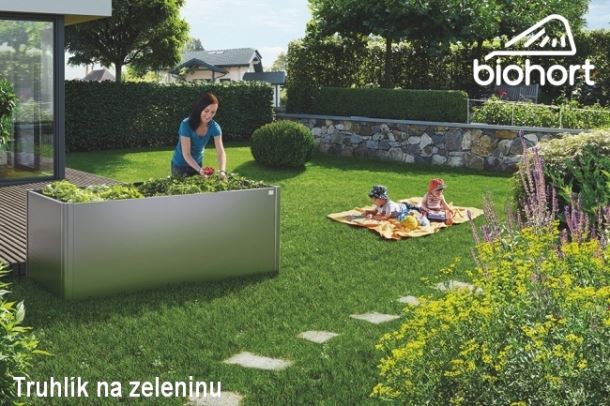 Biohort Zvýšený truhlík na zeleninu 2 x 1 tmavě šedá metalíza