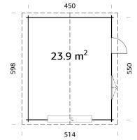 GARÁŽ Roger 23,9 m2 + výsuvná vrata (4)