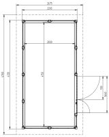 Zahradní domek HEROLD P4422  - 9,5 m2 (3)