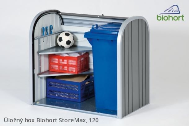Biohort Úložný box StoreMax® 120, stříbrná metalíza