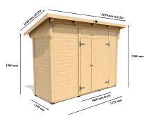 Zahradní domek HEROLD P3311b 3,76  m2 (2)
