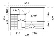 Sauna Sanna 11,5 m2 (5)