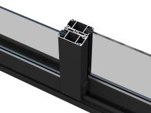 Zahradní domek Lenna 16,6 m2 s přístřeškem 8,3 m2  (se stěnou)  s 3 posuvnými dveřmi (11)