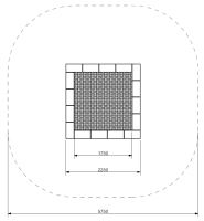 Zemní trampolína PAKO - čtvercová (2)