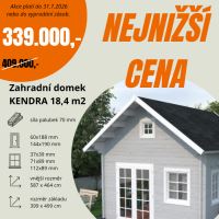 Zahradní domek KENDRA 18,4 m2