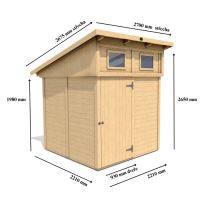 Zahradní domek HEROLD P2222 4,9 m2 (2)