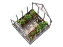 Zahradní domek Skleník Emilia 5,4 m2 (4)