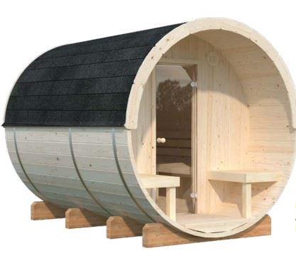 Barelová sauna Anita 1,6 + 0,7 m2 (bez kamen)