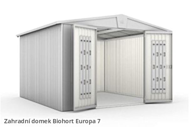Biohort Zahradní domek EUROPA 7, stříbrná metalíza