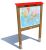 Monkey's edukační panel - Mapa světa 160 cm