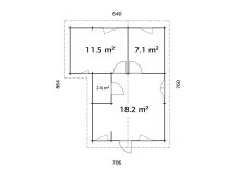 ZAHRADNÍ DOMEK Emily 39,2 m2 (6)