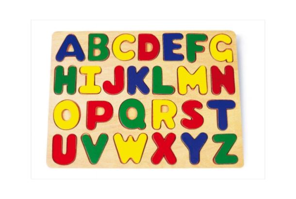 Puzzle dřevěné abeceda