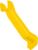Skluzavka laminátová 2,5 m - žlutá - nástup 1 m