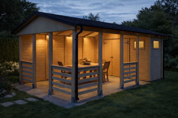 Zahradní Altán  HEROLD A3355 AAX Plus s boční stěnou  (3,1 + 14,1  m2)