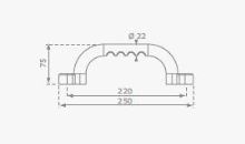 Madlo plastové 2ks/bal. modré (1)