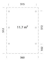 Altán Karl 11,7 m2 (2)