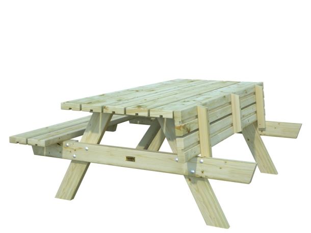 Zahradní dřevěný piknikový stůl PALMAKO RUBBY 18 - zelená impregnace