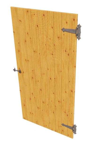 Jednokřídlé dveře navíc - záměna za plné panely