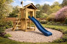 Dětské hřiště Monkey´s Home Malý pirát JOE s modrou skluzavkou