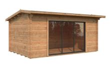 Zahradní domek INES 13,7 m2 s posuvnými dveřmi s dvojitým sklem (6)
