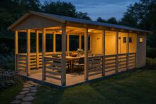 Zahradní altán Herold A3366 AAX (3,1 + 15,8 m2)