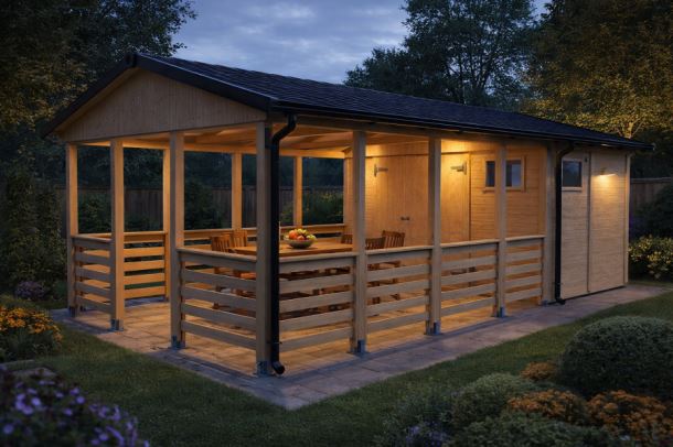 Zahradní altán Herold A3366 BX (6,3 + 12,6 m2)