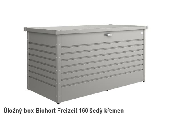 Biohort Úložný box FreizeitBox 160HIGH, šedý křemen metalíza