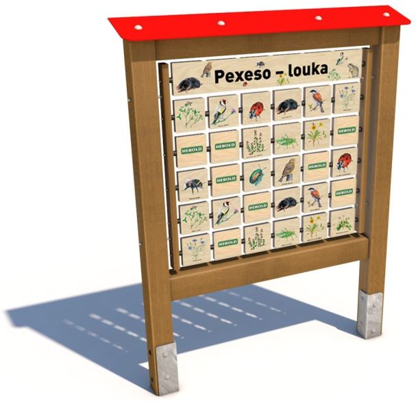 Monkeys Edukační panel Pexeso - Louka