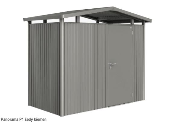 Biohort Zahradní domek PANORAMA P1, šedý křemen metalíza