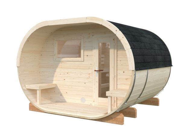 Barelová sauna Anette 3,0 + 1,5 m2  (bez kamen)