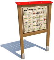 Monkeys Edukační panel Pexeso - Louka 200