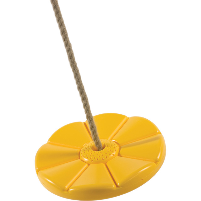 Houpačka Monkey´s Home Disk Květinka - žlutá