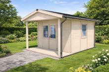 Zahradní domek HEROLD A3333 Premium s terasou (10,6 + 3,5 m2)