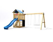 Dětské hřiště Monkey´s Home Malý pirát HOOK s modrou skluzavkou 2024