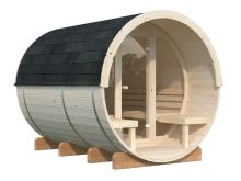 Barelová sauna Anita 1,6 + 0,7 m2 (bez kamen) - prosklenná (7)