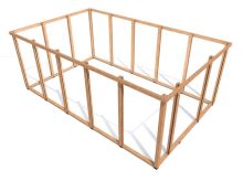Zahradní altán Herold A3366 DX Plus s boční stěnou (14,1  + 7 m2) (7)