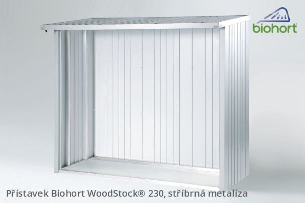 Biohort Zadní stěna WoodStock® 230, tmavě šedá metalíza