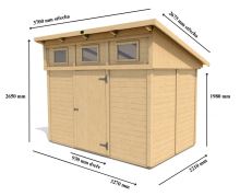 Zahradní domek HEROLD P3322 7,2  m2 (2)