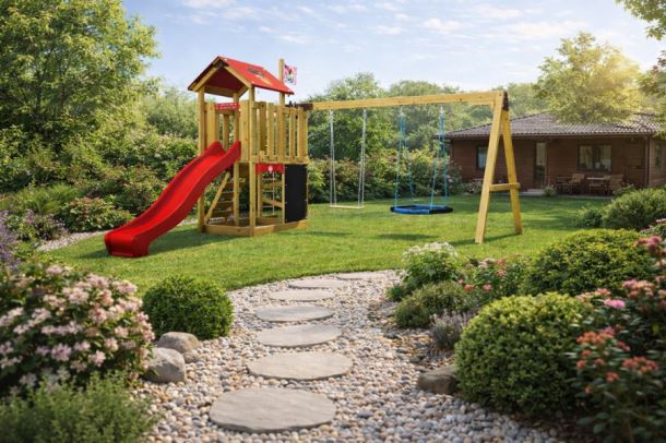 Dětské hřiště Monkey´s Home Malý pirát HOOK se skluzavkou